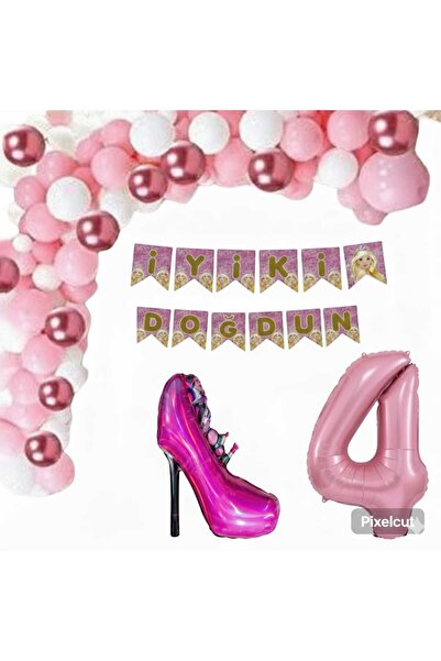 Mehca barbie folyolu 4 yaş doğum günü konsepti