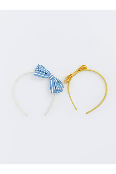 LC Waikiki Rmz Gi̇yi̇m Farkiyla Baby Girl Crown with Bow Figure, Set of 2