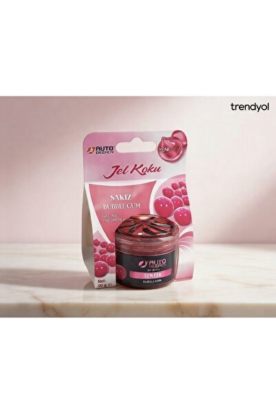 AutoDeepen Auto Deepen Sakız Kokulu Jel Araç & Oda Kokusu 50 gr – Kalıcı Bubb...