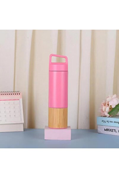Queen’s Kitchen 600 ml Bamboo Coated Mug Thermos with Handle