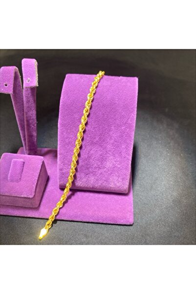paksoy kuyumculuk 22 Ayar Altın Bileklik Halat Tasarım 5.21gr 19 CM Kadın - B...