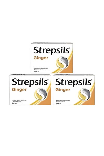 STREPSİLS Ginger Zencefil 24 Pastil 3 adet
