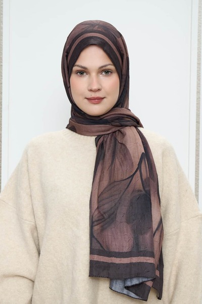 Modakaşmir Шал от бамбук с флорален мотив