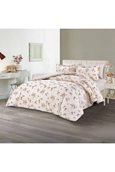 Generic Forhome 6-Piece Summer Quilt Set Cotton Printed Rosaline 220×240cm