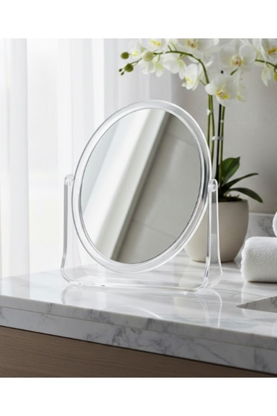 gaman Yeni Model Şeffaf Renkli 360° Açısı Ayarlanabilir Masaüstü Ayna - Banyo...