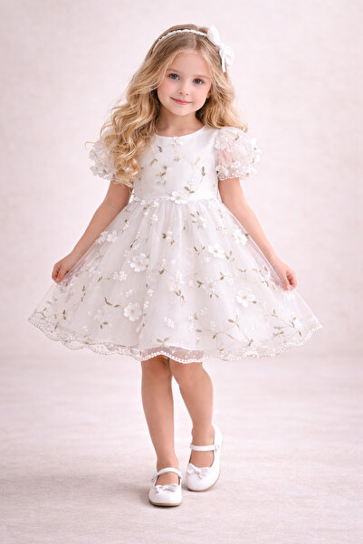 2kids2mom Kız Bebek Elbise Kız Çocuk Elbise Çiçekli Doğum Günü Parti Düğün Öz...