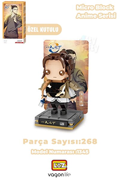 Vagonlife Loz Micro Anime Series 1345 Model 268 Pieces Decorative Toy Buildin...