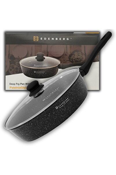 EDENBERG Tigaie de marmură cu capac, 22 cm, 1,9 l