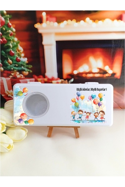 Nehir Sert Plastik Uv Baskılı Kutu,Öğrenciye Hediyelik-1 Adet