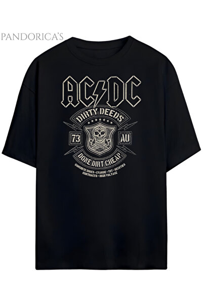 Grafftee Clothing Tricou unisex din bumbac cu design AC/DC Pandorica