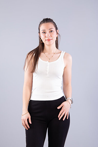 Mckanzie 6699 (N-2351) Buttoned Modal Camisole Bodysuit