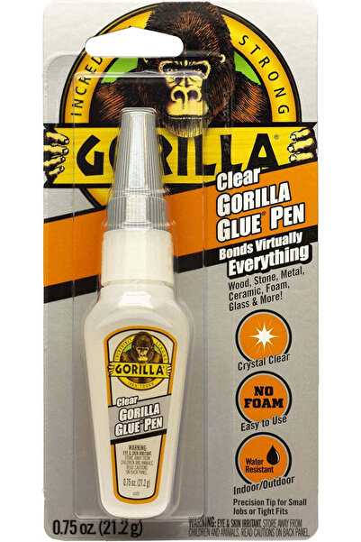 GORILLA Clear Glue (0.75 Ounce) – Heavy-Duty, Permanent Adhesive