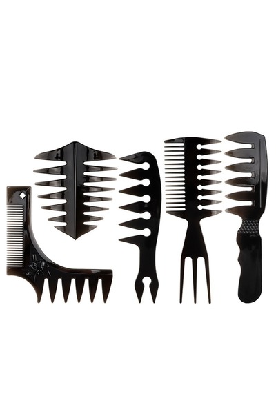 gaman Set profesional de 5 piepteni pentru coafarea părului pentru bărbați