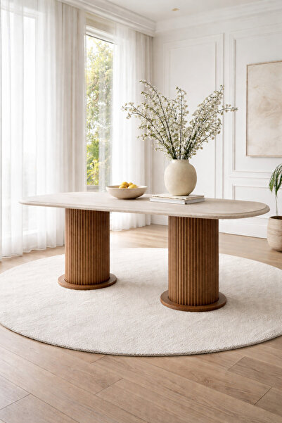 Mat Bohem Masa Şık Görünüm 1.Kalite Mdf Masa Şık Ayak Tasarım