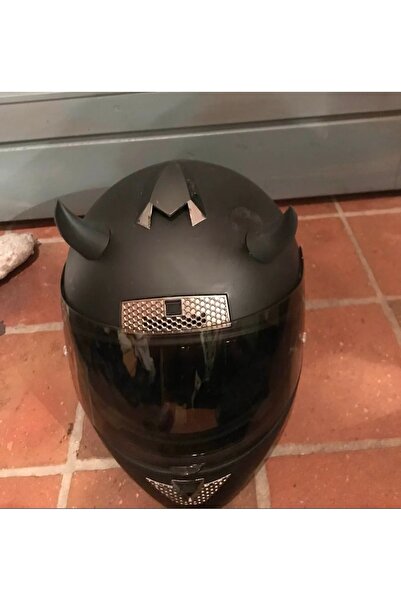 DİĞER418 Motorcu kask şeytan boynuzu