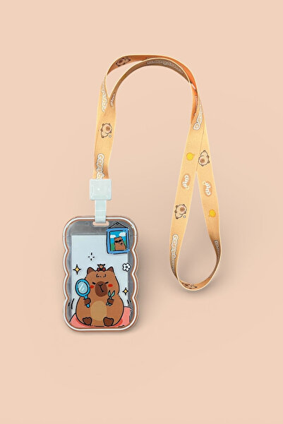 Şehir Online Mağazacılık Slatka kapibara Sa deznom traka za vrat i prozirna f...