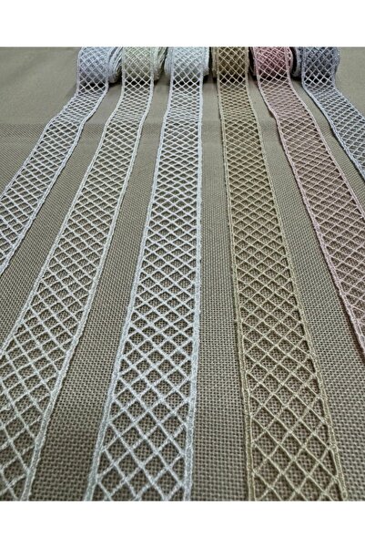 Butik Kolber Güpür Dantel 9 Metre Ekru – Gelinlik, Nişan Masası, Çeyiz ve Dek...