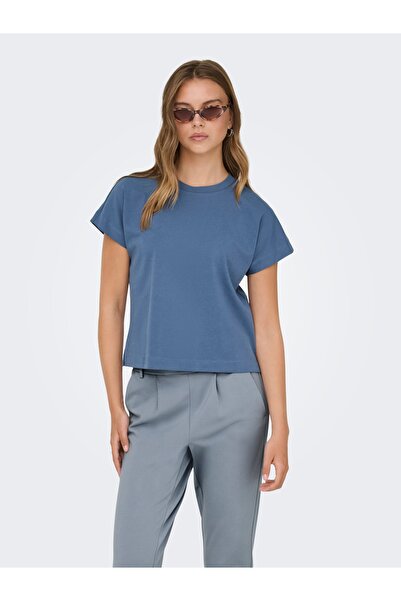 ONLY ONLERICA S/S TOP JRS NOOS Γυναικείο Μπλε Μπλουζάκι - 15308926