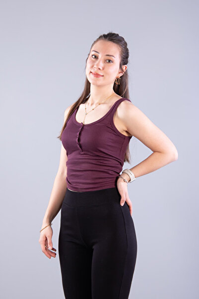 Mckanzie 6699 (N-2351) Buttoned Modal Camisole Bodysuit