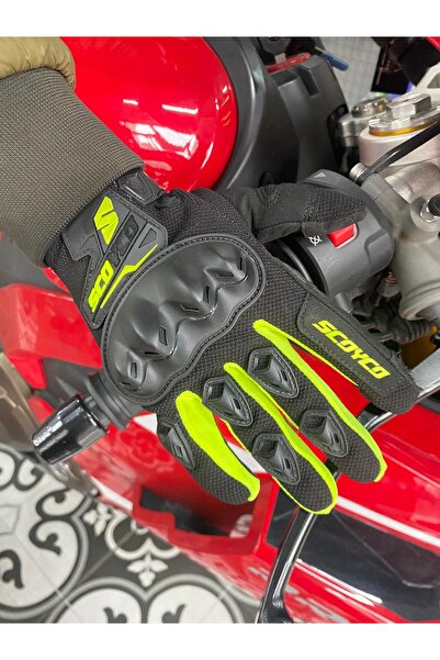 Scoyco FİBBA Mc148 Sarı Motorcu Eldiveni