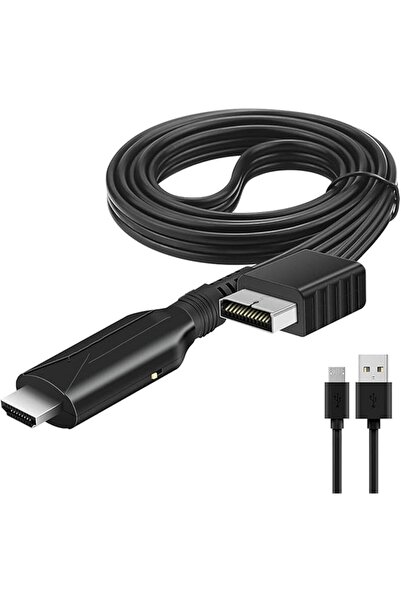 The Bros محول HDMI لجهاز بلاي ستيشن 1 و2، كابل محول من وحدة التحكم إلى HDMI، ...