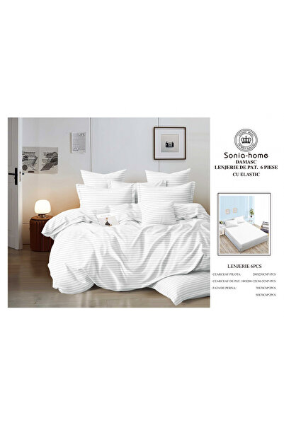 FIONNA.RO Cotton Damask Underwear With Stretchy - White