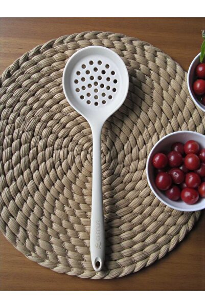 elfnur Hard Tip Heat Resistant Fireproof Non-Stick Silicone Colander 33 cm