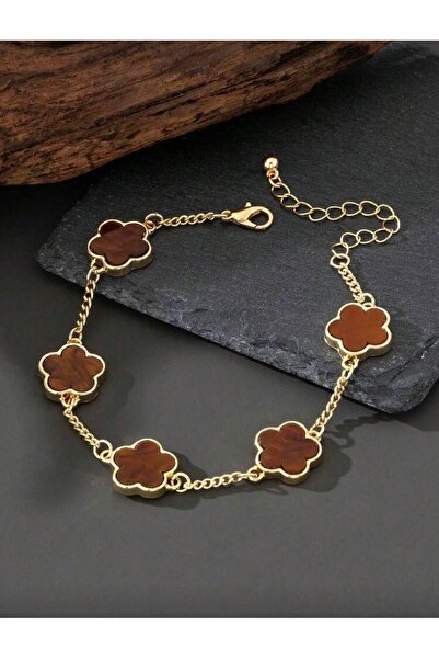 charmstore Clover flower bracelet with adjustable length