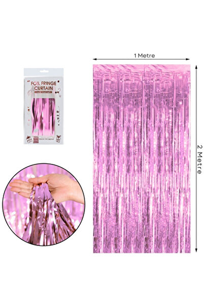 BALON DİYARI Pembe Kapı Duvar Parti Fon Arka Perde Işıltılı Yapışkanlı Doğum ...