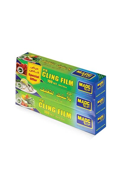 Moj Plastic Wrap 100 Feet 30m x 30cm 3 Pack