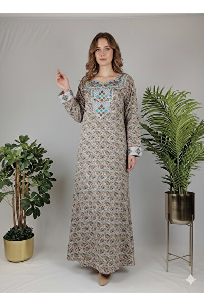 ASIAN Fatima's elegant cotton jalabiya with a soft and comfortable design, av...