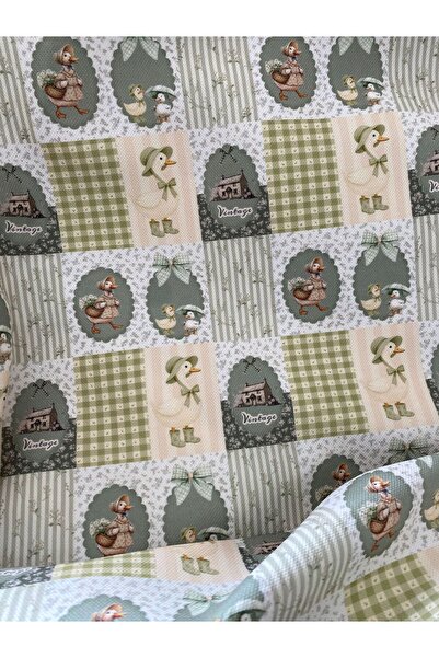 Favor vintage pötikare desenli kumaş