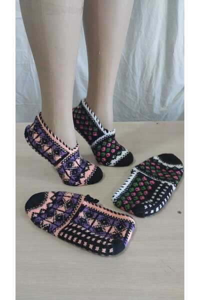 Papatyam 2 Pieces of Hand Knitted Five Needles/Handmade Booties/Dowry Booties...