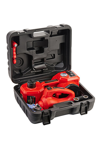 Lawazim طقم رافعة سيارة كهربائية 5 طن 12 فولت - رافعة هيدروليكية مع مضخة هواء...