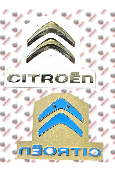 WEWO PARTS شعار سيتروين متوافق مع صندوق السيارة + شعار شيفي - (متوافق مع مودي...