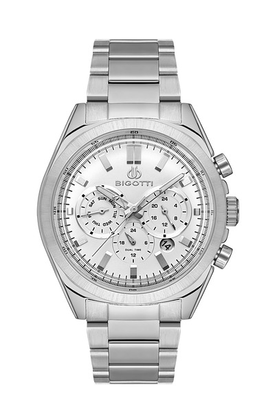 Biggoti Quotidiano Silver Stainless Steel Watch for Men BG.1.10512-1