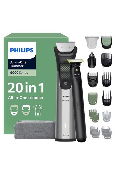 Philips 9000 Serisi Hepsi Bir Arada Saç Kesme Makinesi 20'si 1 arada Tıraş Ma...