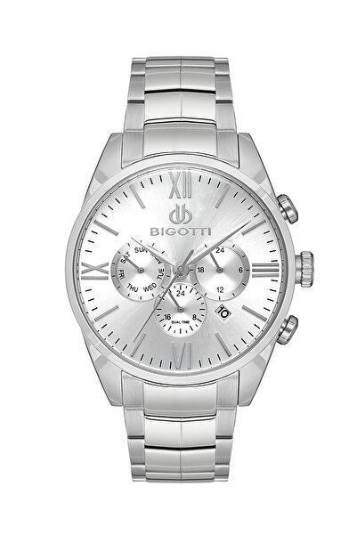 Biggoti Raffinato Silver Stainless Steel Watch for Men BG.1.10530-1