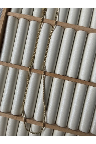 ARİ TAKI S Ezme Round Steel Necklace Gold 50cm