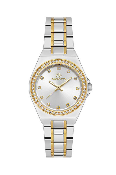 Biggoti Quotidiano Silver and Gold Stainless Steel Watch for Women BG.1.10551-3