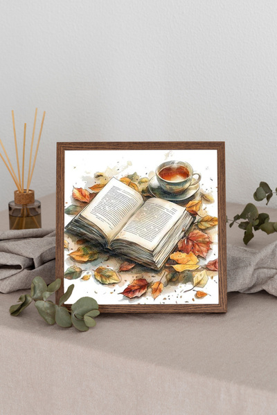 Dekorsiahome Četvrtasta slika sa drvenim okvirom TK3347