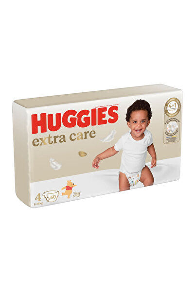 Huggies Scutece Extra Care Mega, mărimea 4, 8 - 16 kg, 60 bucăți