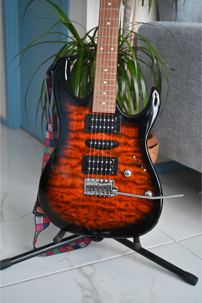 IBANEZ Gio GRX70QA Elektro Gitar (Askı+Kılıf+Jack+Pena+akort aleti hediye)