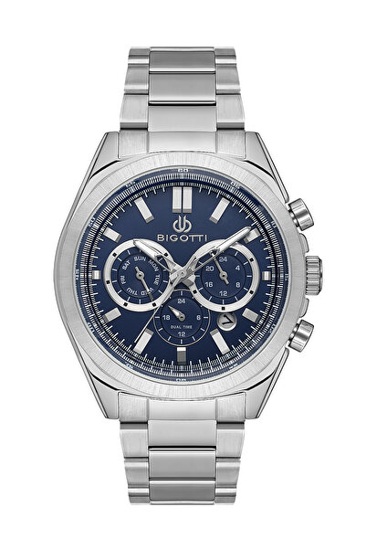 Bigotti ساعة كوتيديانو الفضية المصنوعة من الفولاذ المقاوم للصدأ للرجال BG.1.1...