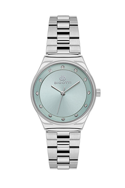 Bigotti ساعة رافيناتو فضية من الفولاذ المقاوم للصدأ للنساء BG.1.10665-2