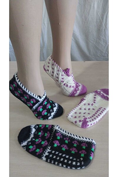 Papatyam 2 Pieces of Hand Knitted Five Needles/Handmade Booties/Dowry Booties...