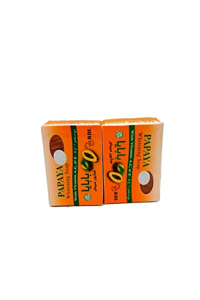RDL Pack of 2 Papaya Soap for Skin Lightening with Vitamins A, C, and E