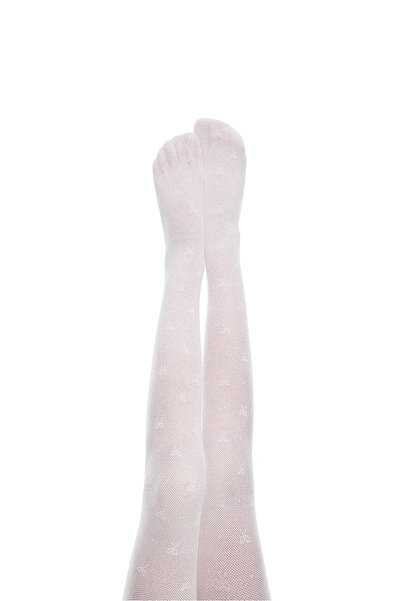 Penti Pretty Çocuk Dotted Bowtie Chiloți cu model floral alb