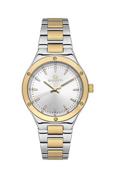 Bigotti Quotidiano Silver and Gold Stainless Steel Watch for Women BG.1.10533-3