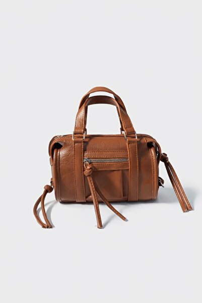 Çantacımstore Women's Mini Bowling Bag Brown